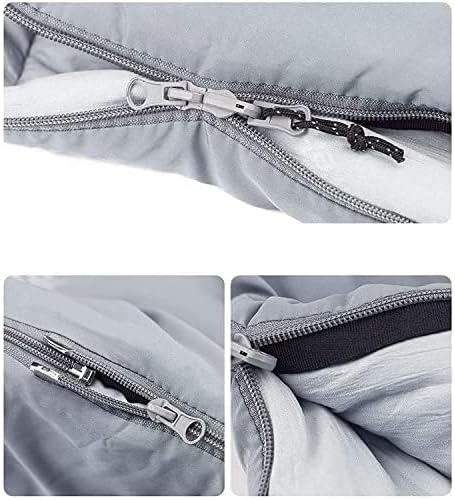 Naturehike Schlafsack mit Kapuze, 3-Jahreszeiten-Schlafsack, Leicht, Tragbar und Spleissbar, Gefüllt