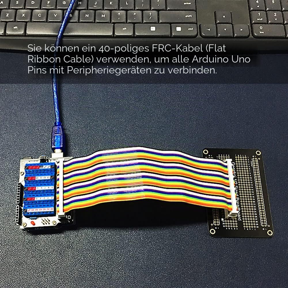 GeeekPi Screw Terminal Hat für Arduino UNO, GPIO Screw Terminal Block Breakout Module mit Horn Socke