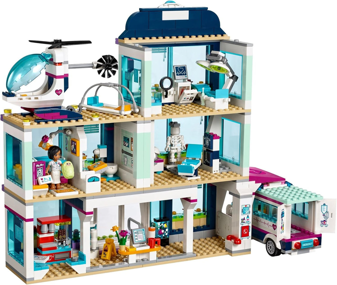 LEGO Friends 41318 - "Heartlake Krankenhaus Konstruktionsspiel, bunt, Heartlake Krankenhaus