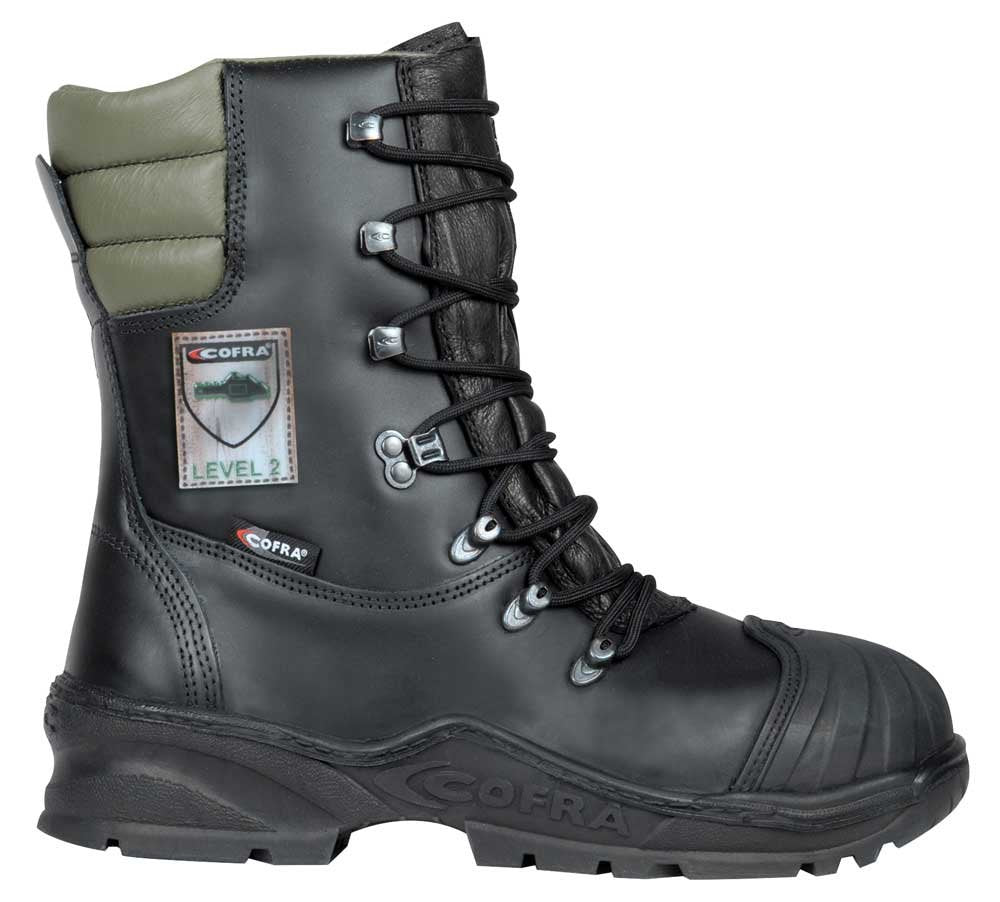 Cofra 21501-000.W41 POWER A E P FO WRU HRO SRC Sicherheitsstiefel, Schwarz/Grün, Grösse 41 41 EU, 41
