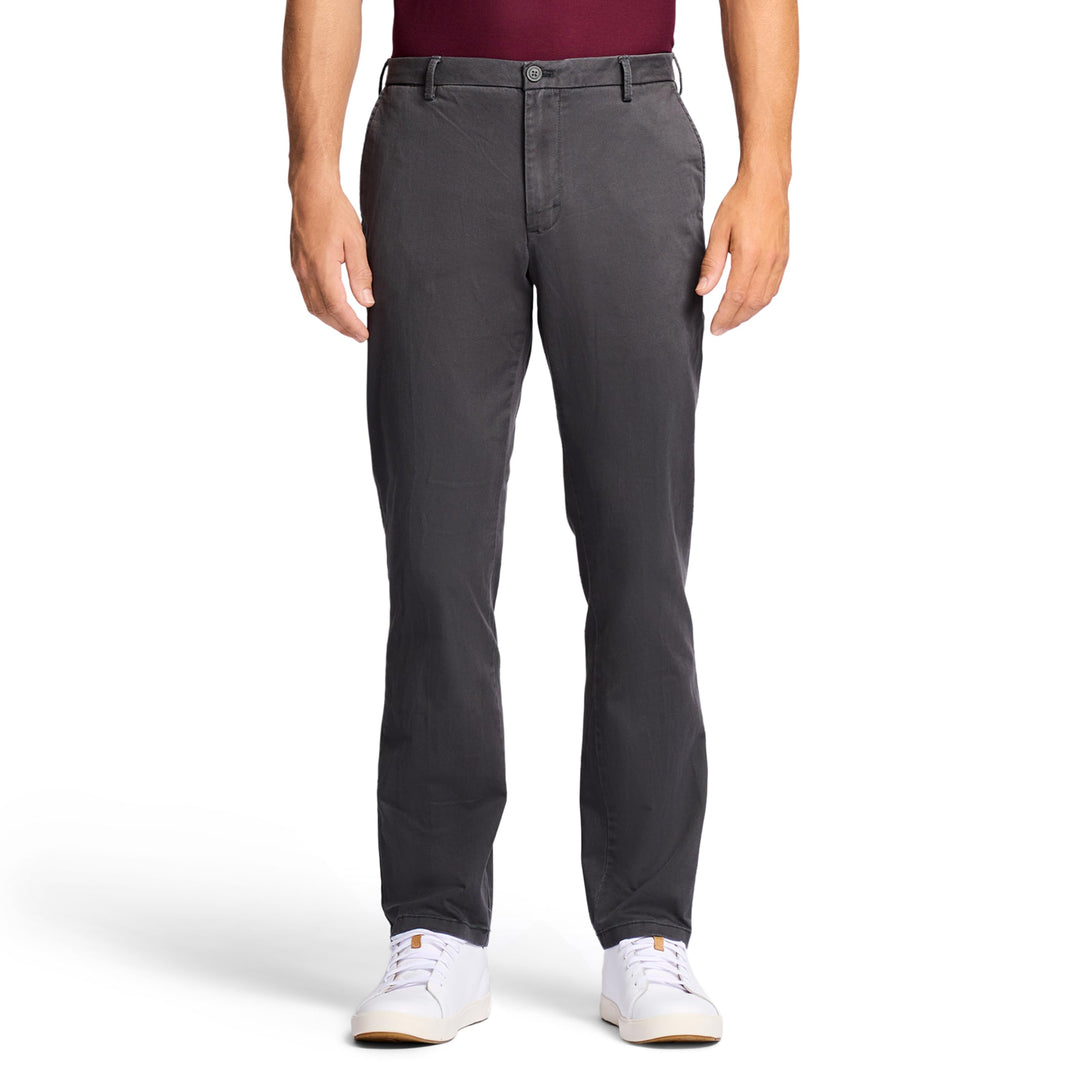 Izod Herren Chinohose mit Flacher Vorderseite, gerader Schnitt 30W / 30L Asphalt, 30W / 30L Asphalt