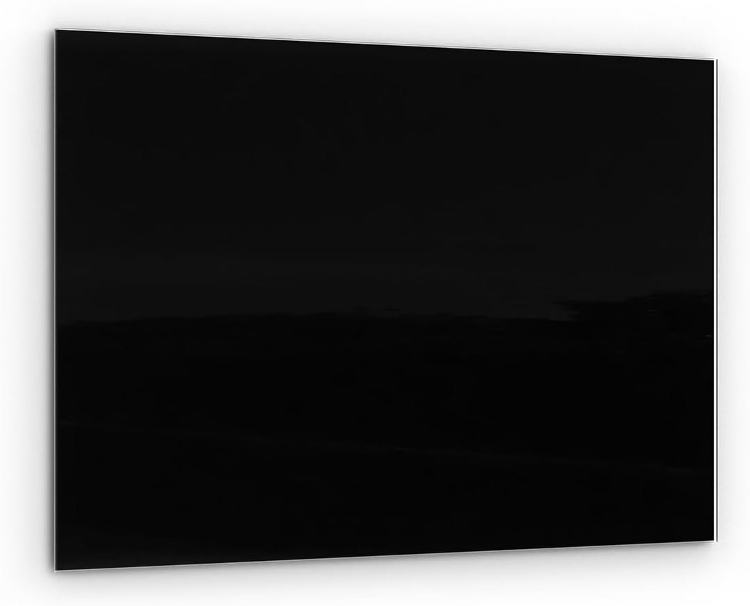 ALLboards Glasboard Magnetisch Schwarz 60x40cm, Rahmenlos, Glastafel, Magnettafel, Gehärtetes Glas,