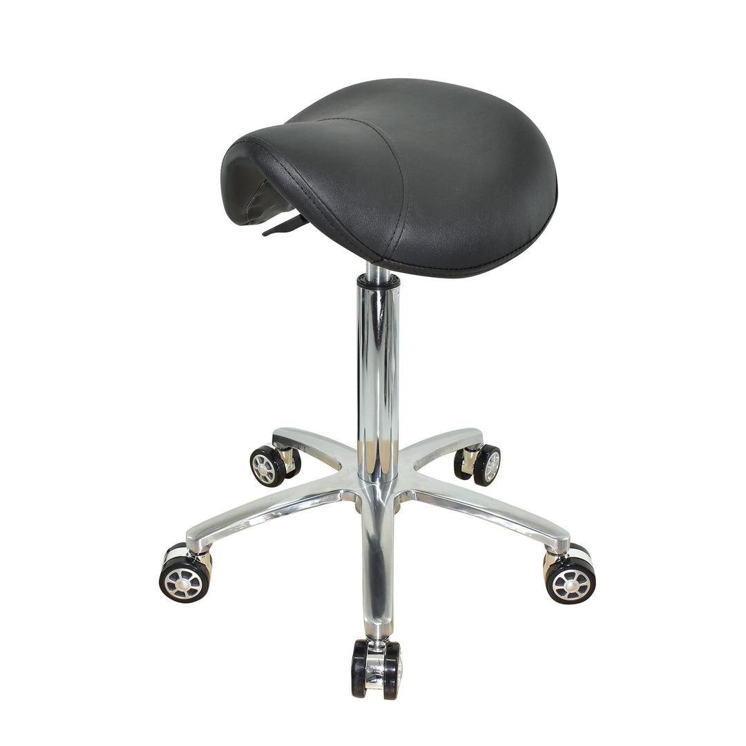 VAKON SALON - Ergonomischer Sattelhocker auf Rollen, höhenverstellbar von 55-75 cm - Drehhocker, Rol