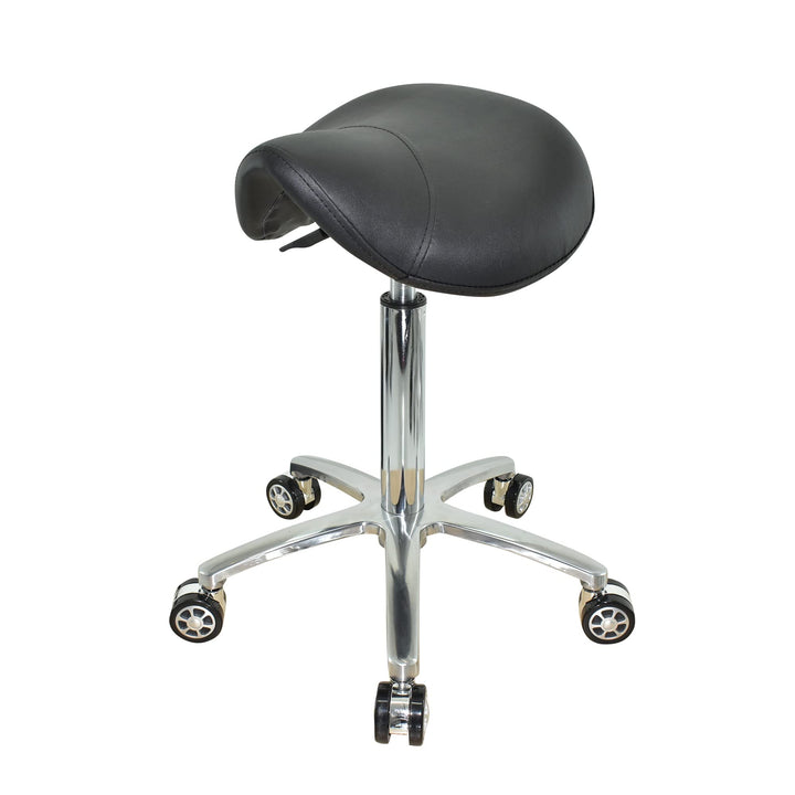 VAKON SALON - Ergonomischer Sattelhocker auf Rollen, höhenverstellbar von 55-75 cm - Drehhocker, Rol