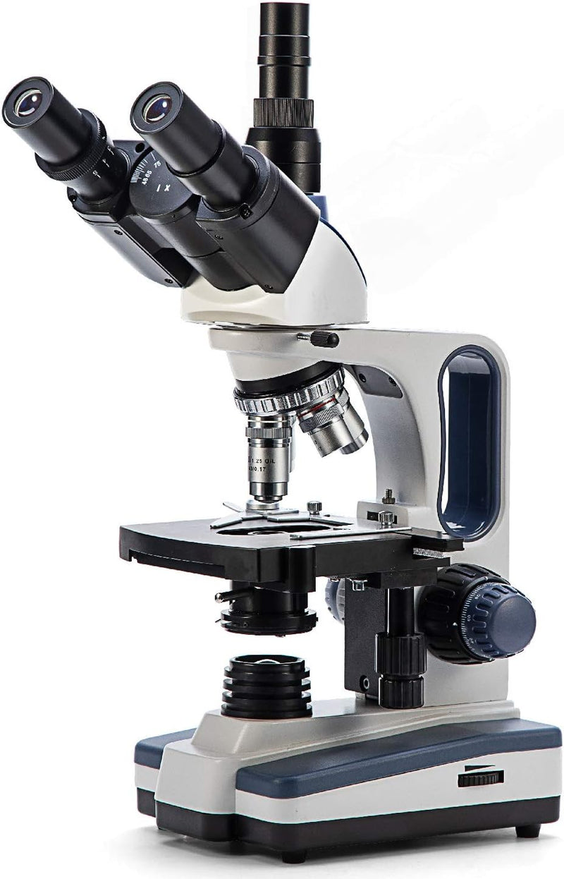 Swift SW350T Mikroskop Compound Trinokular, Research-Grade für Lab, 40X-2500X Vergrösserung, mit Wei