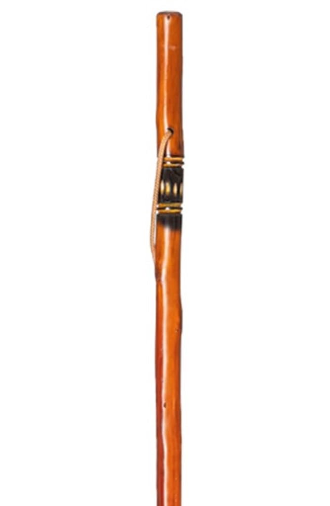 Stock-Fachmann® Wanderstock Pilgerstock Marschierer Geflammt Inka Imitiert Echtholzstock 105 cm, 105
