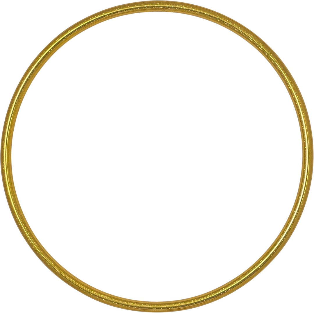 hoopomania Kinder Hula Hoop, Glitter Farben, Ø60/70/80cm Ø60cm Gelb, Ø60cm Gelb