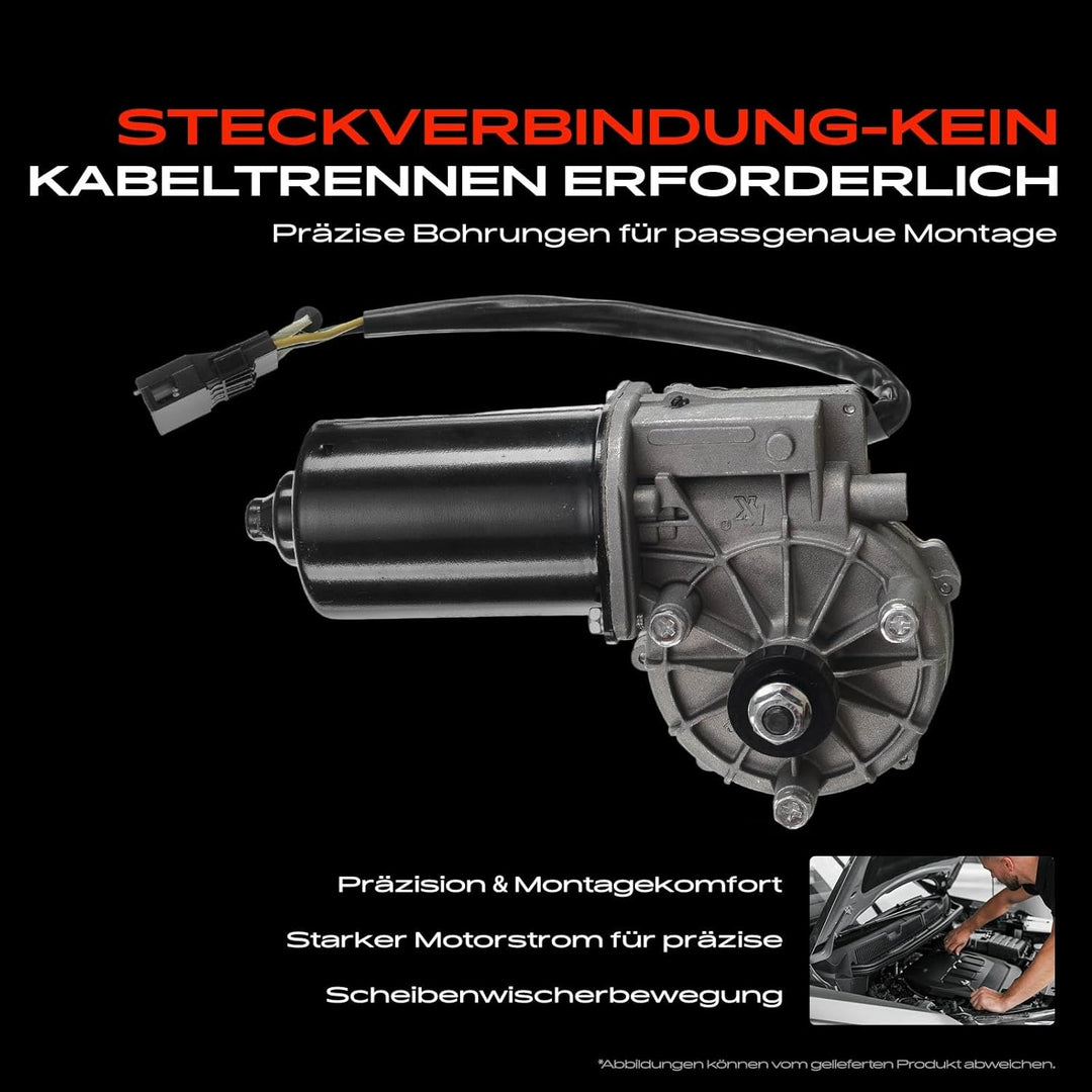 Frankberg 1x Wischermotor Vorne Links oder Rechts Kompatibel mit S-Klasse W220 2.8L-6.3L 1999-2005 S