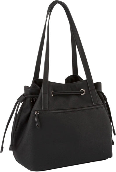 Gabor bags Malu Damen Shopper Umhängetasche Reissverschluss 34 x 18,5 x 29 Schwarz, 34 x 18,5 x 29 S