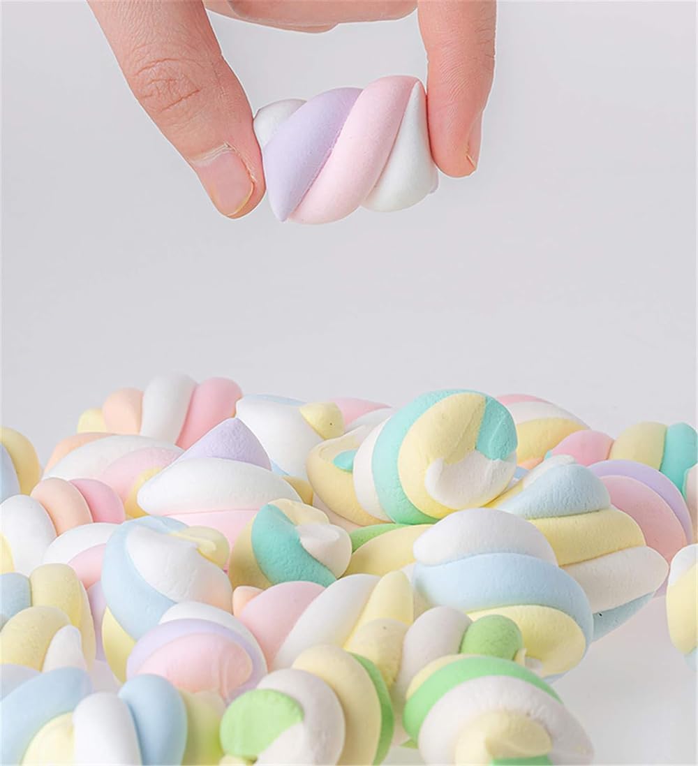 Künstliche Marshmallow-Simulation, künstliche Zuckerwatte, realistisches Dessert-Modell, Fotografie-