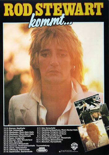 Rod Stewart &amp; The Faces - Foot Loose, Tour 1977 » Konzertplakat/Premium Poster | Live Konzert Verans