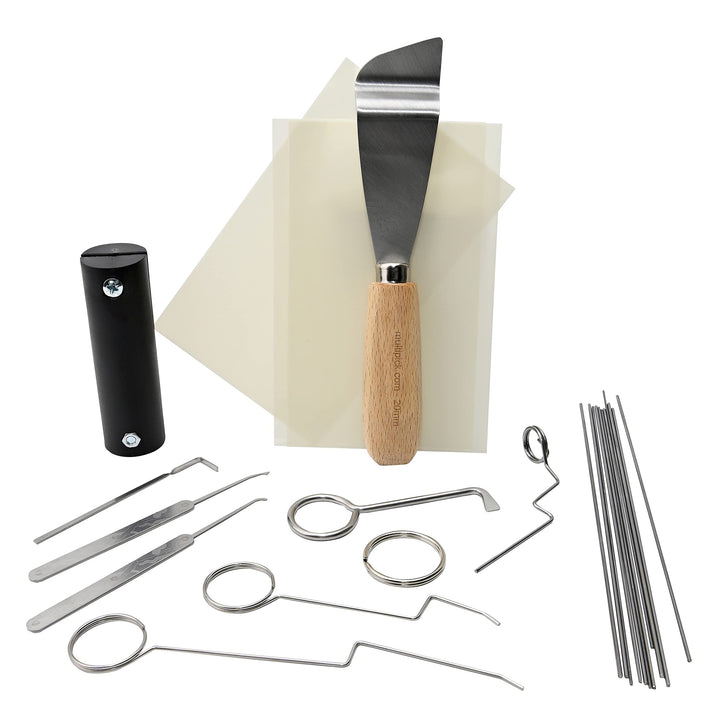 MULTIPICK Super Dietrich Set Profi [27 Teile] Türöffnungswerkzeug Set - Türöffner inkl. Türfallengle