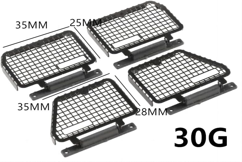 Metal Car Windows for Traxxas 1:18 TRX4M Ford Bronco Crawler 97074-1 Upgrades