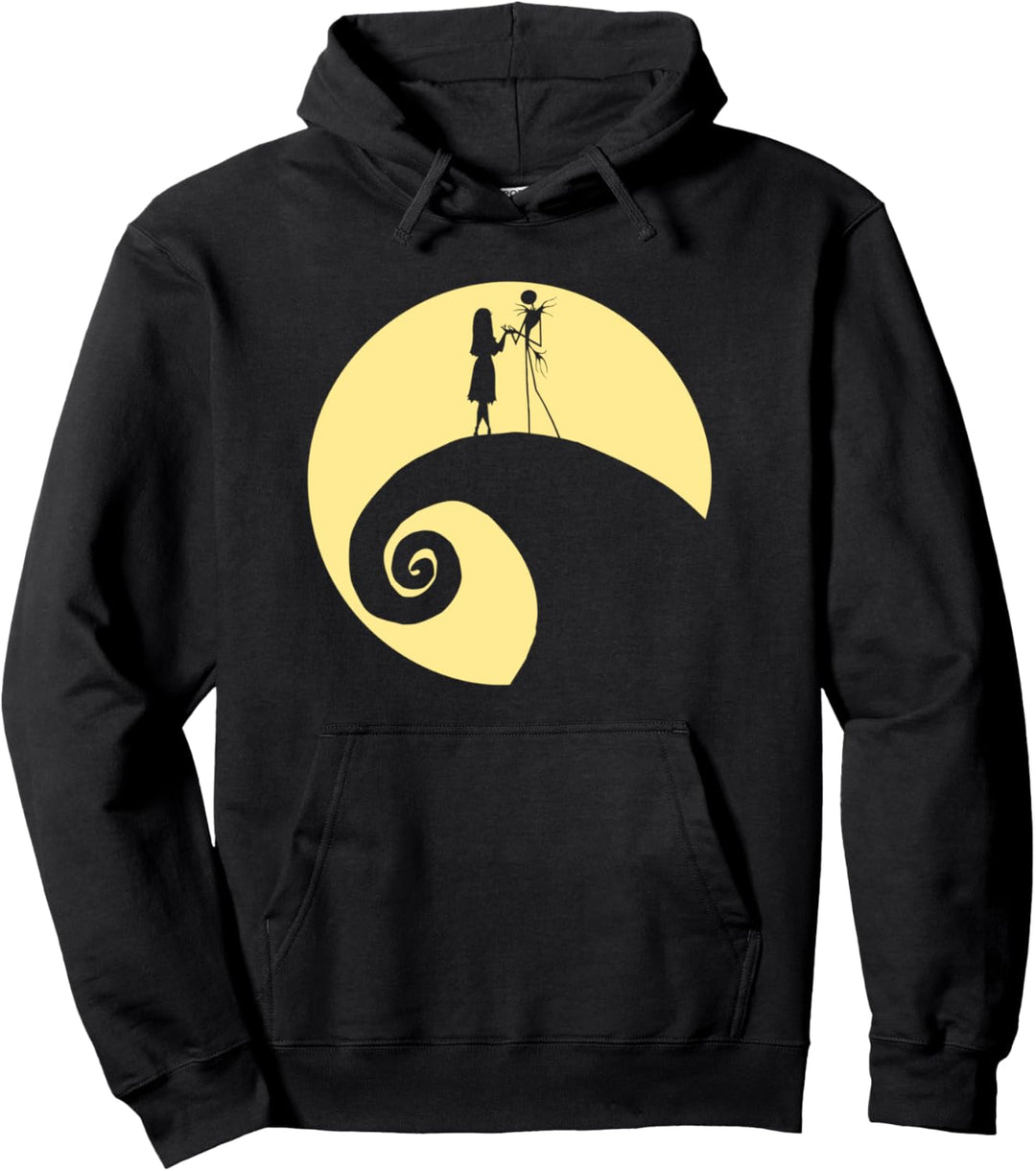 The Nightmare Before Christmas Jack Sally White Circle Pullover Hoodie