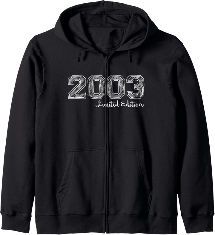 21. Geburtstag Mann Frau 21 Jahre 2003 Deko Lustig Geschenk Kapuzenjacke
