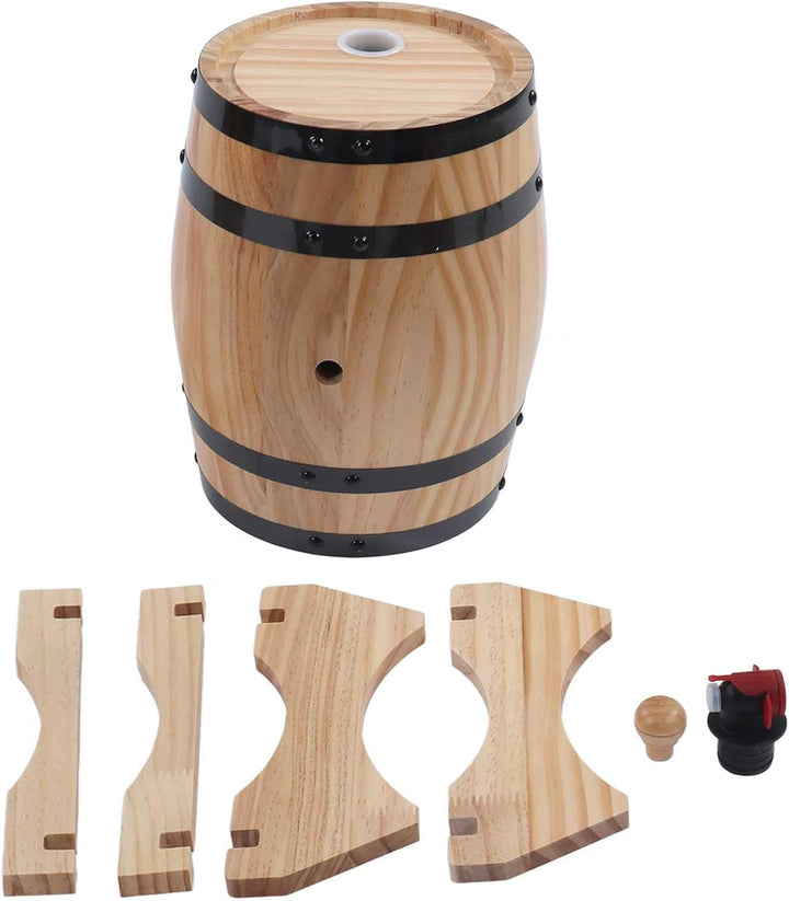 Wein-Eichenfässer, Eichenfässer mit Klarer Holzmaserung für die Bar (5L), 5L