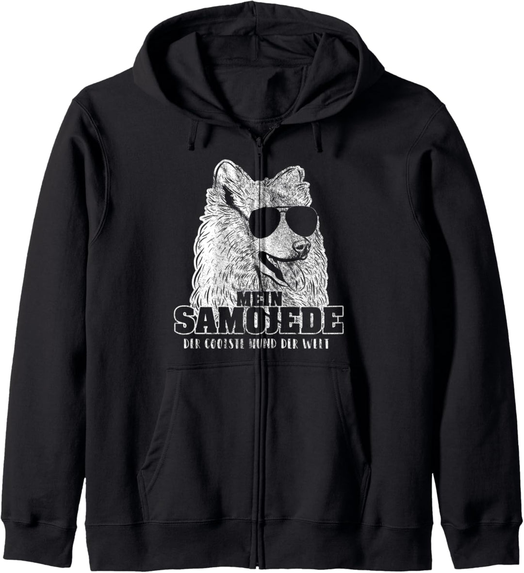Mein Samojede der coolste Hund der Welt Samojede Geschenk Kapuzenjacke