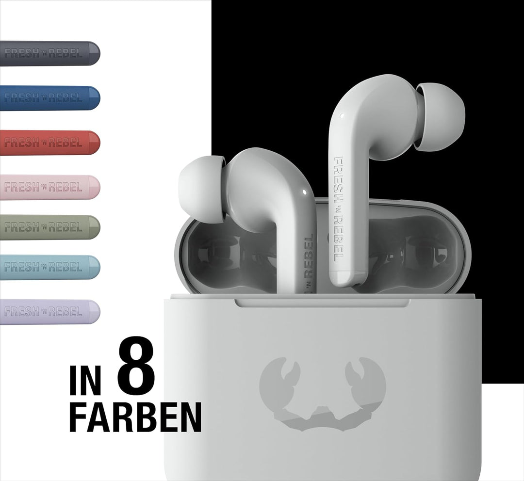 Fresh 'n Rebel Twins Fuse, True Wireless kabellose In-Ear-Bluetooth-Kopfhörer mit Spitze, mit Sprach