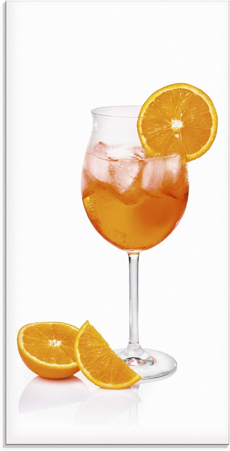 ARTland Glasbilder Wandbild Glas Bild einteilig 30x60 cm Hochformat Cocktails Früchte Obst Cocktailb