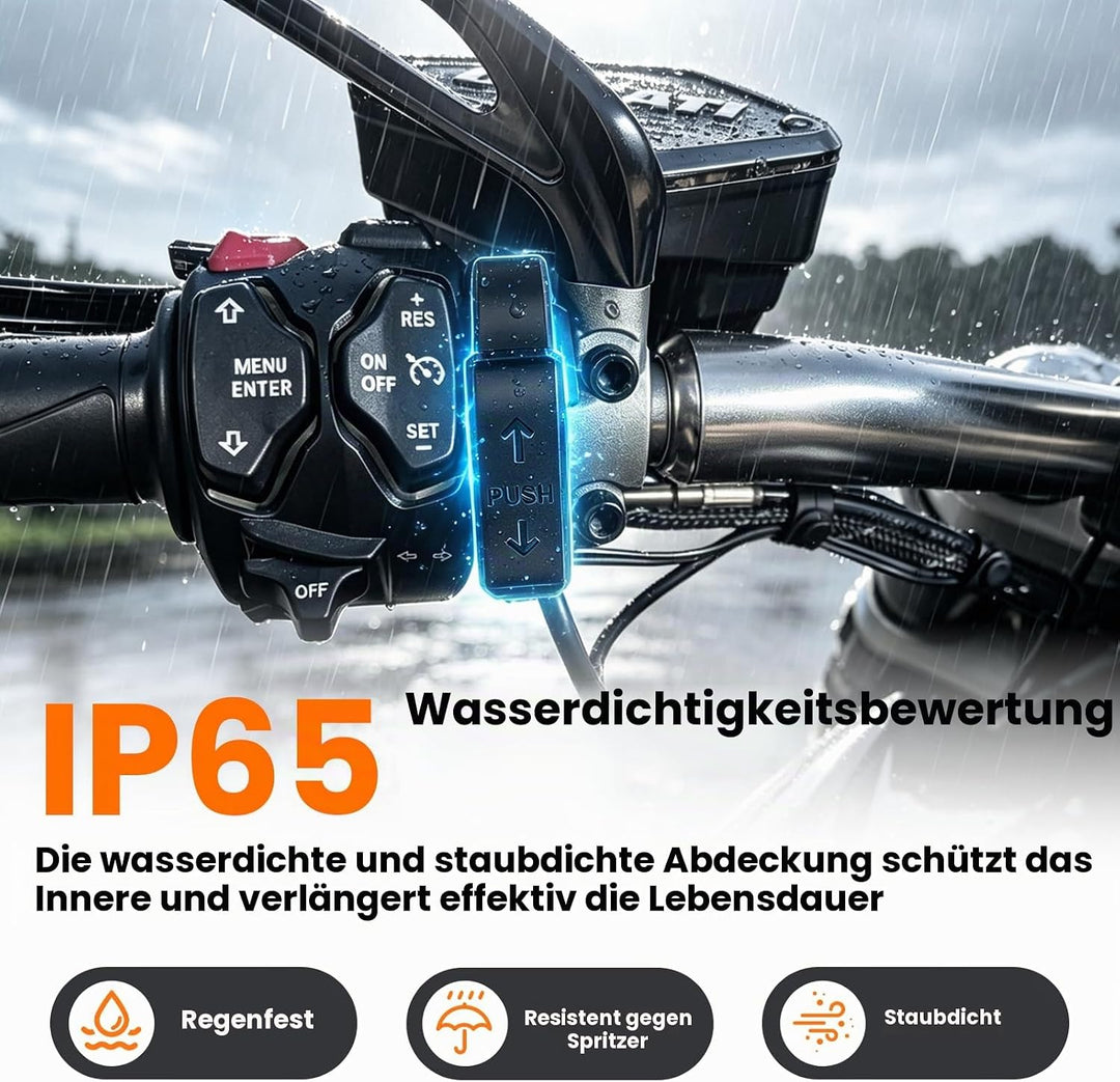 RUIZHI 48W Motorrad USB Ladegerät 12V Wasserdicht USB C Motorrad Steckdose QC3.0 USB-A und PD Type-C