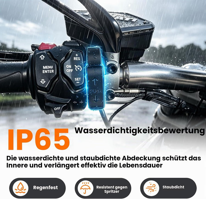 RUIZHI 48W Motorrad USB Ladegerät 12V Wasserdicht USB C Motorrad Steckdose QC3.0 USB-A und PD Type-C
