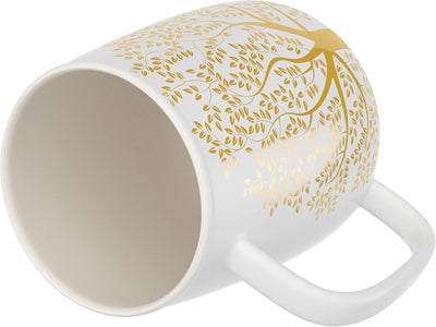 amapodo Teetasse mit Deckel und Sieb - 600ml Porzellan Tee Tasse gross - Jumbotasse - XXL Tea Cup Se