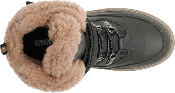 Geox Jungen J Bunshee Pg Boy B A Ankle Boot 33 EU Black Beige, 33 EU Black Beige