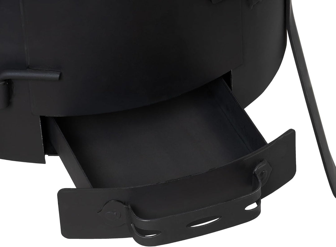 BBQ-Toro Gusseisen Kazan 19 Liter mit Kazan Ofen Ø 40 cm | XXL Gusstopf mit Deckel, Gusseisentopf |