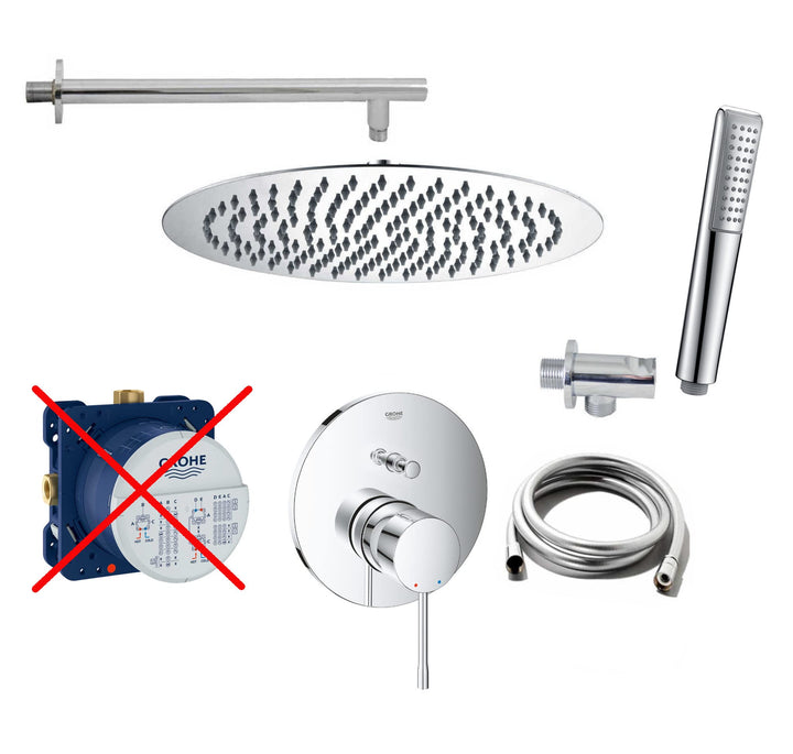 vanvilla Duschsystem mit Unterputz Duscharmatur von Grohe Essence Einhandmischer und vanvilla Regend