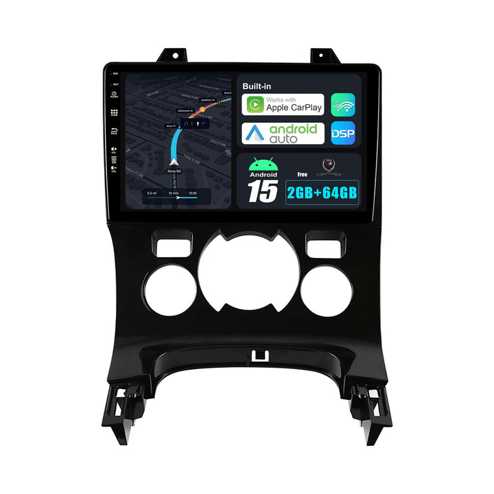 9 Zoll Android 15 Autoradio für Peugeot 3008 (2013-2018) - Rückfahrkamera KOSTENLOS - 2G+64G - 2 Din
