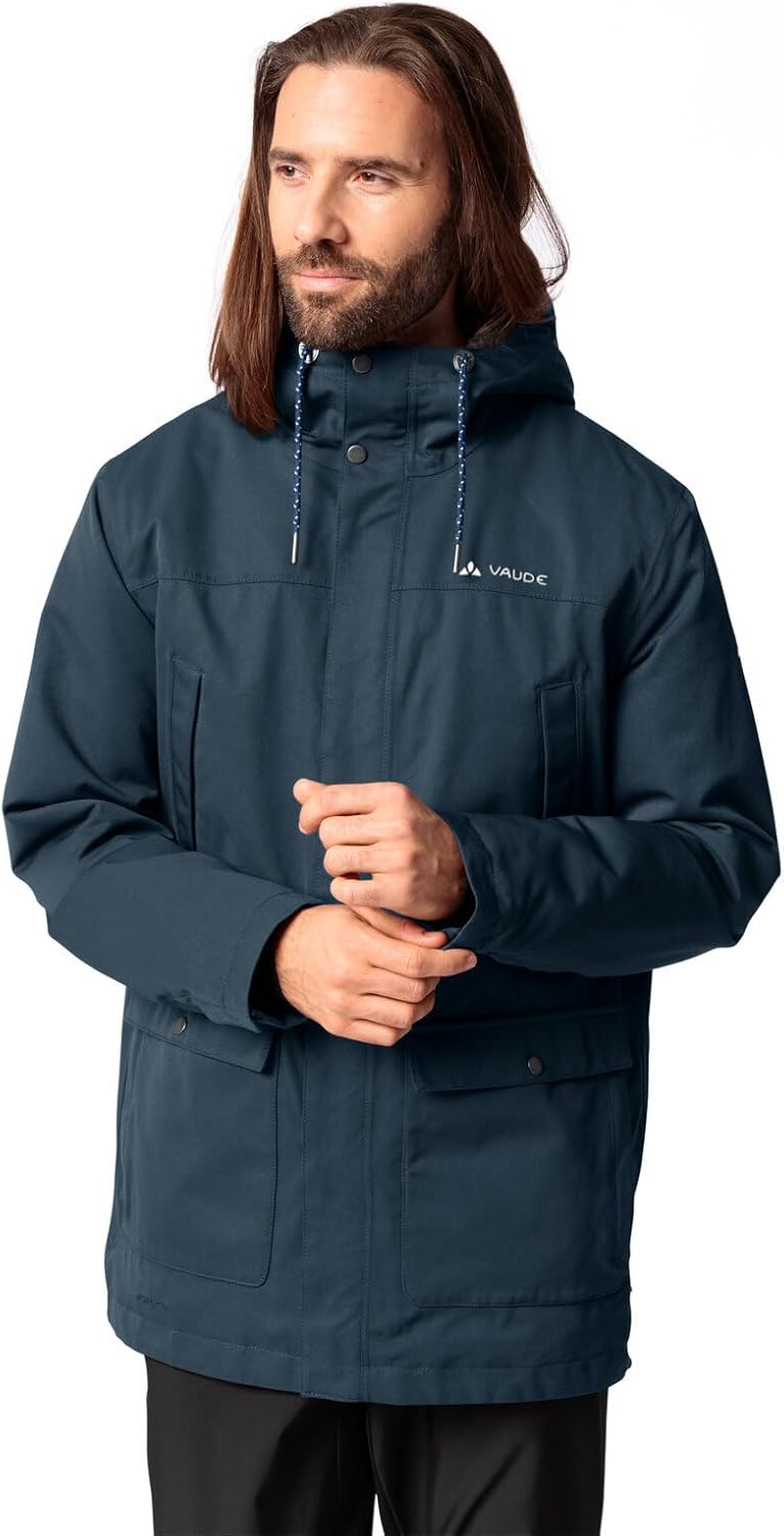 VAUDE Herren Men's Manukau Parka S dark sea uni, S dark sea uni