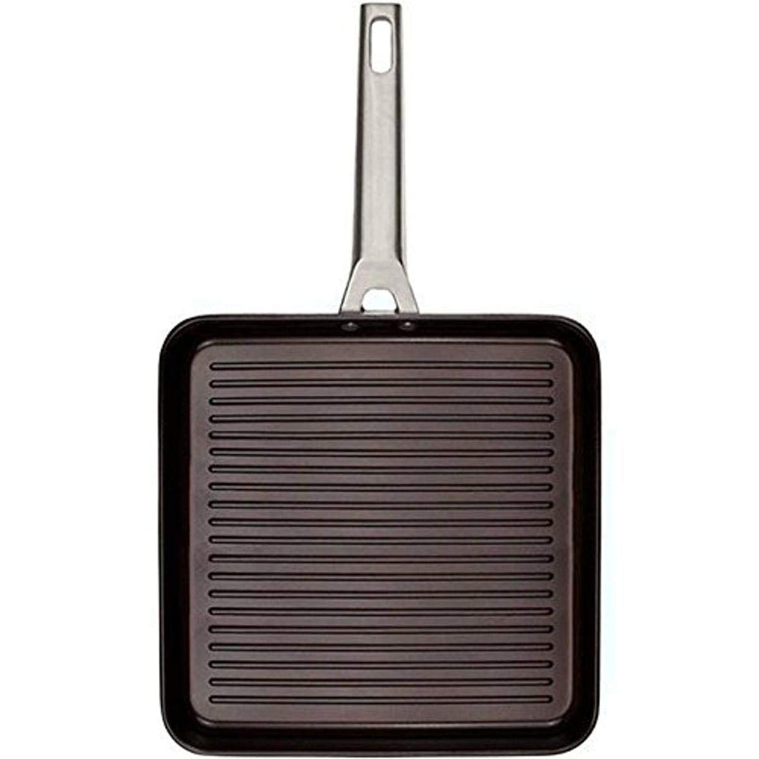 IBILI - Grillpfanne Titan, 28 cm, Aluminiumdruckguss, Anti-Haft, geeignet für Induktion 28 cms, 28 c