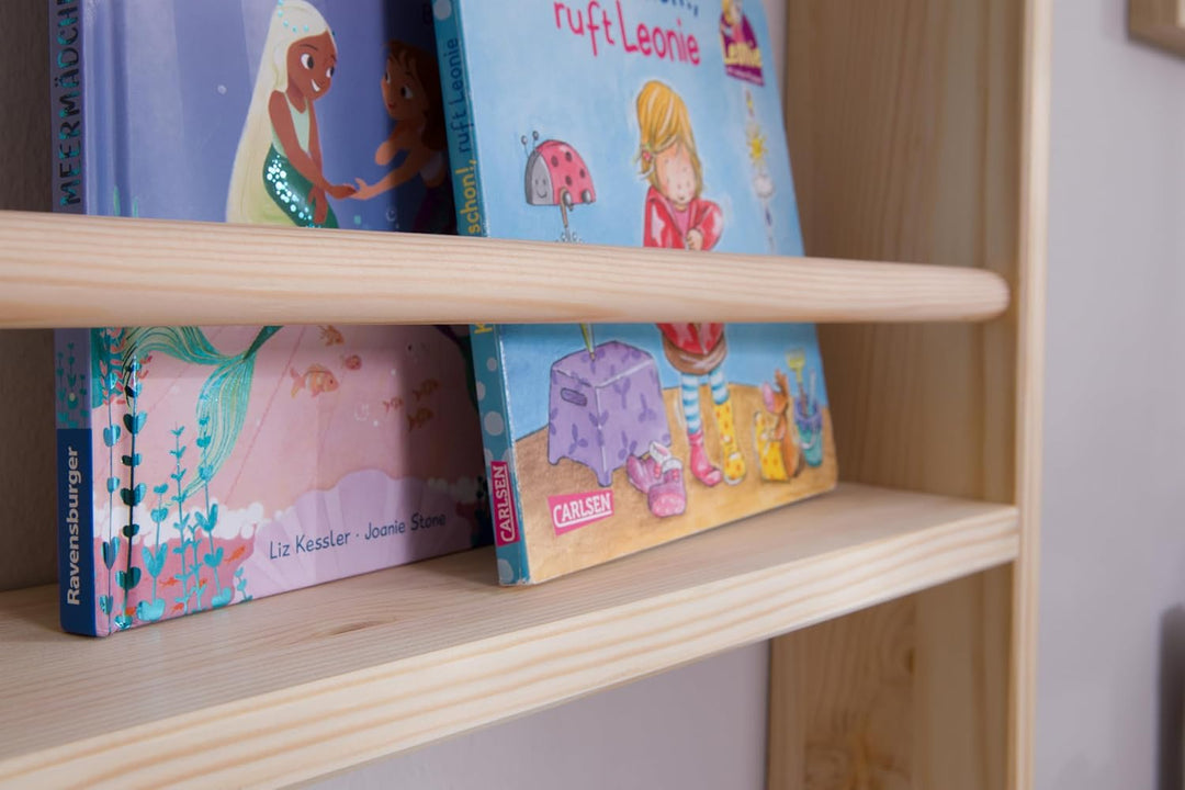 TiCAA Kinder Bücherregal Toni 55x80 & 60x130 Natur 55x80, Natur 55x80