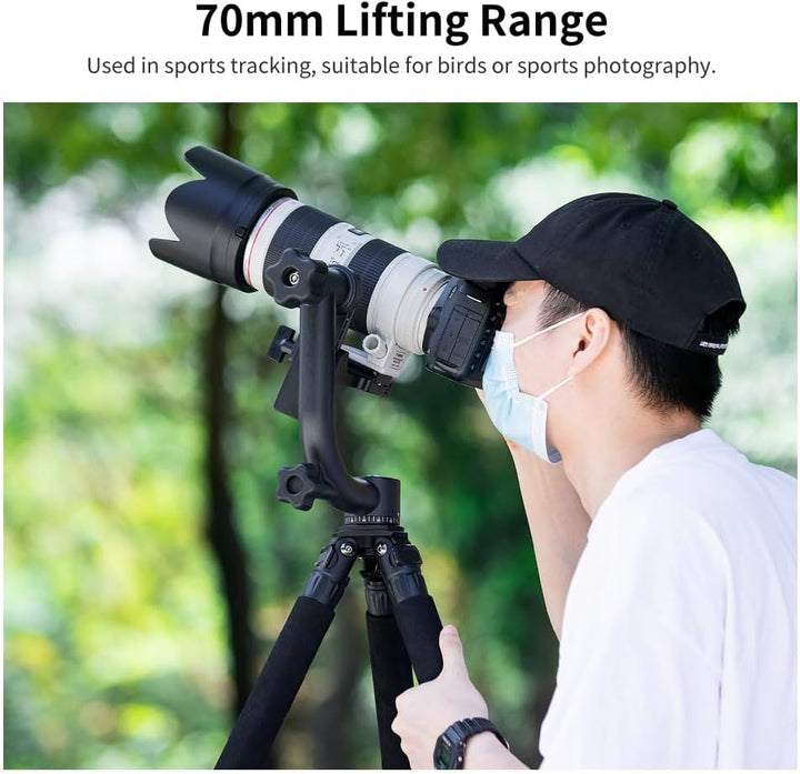 K&amp;F Concept Aluminium Gimbalkopf, Professional Heavy Duty Metall 360° Panorama Stativkopf mit 20 KG