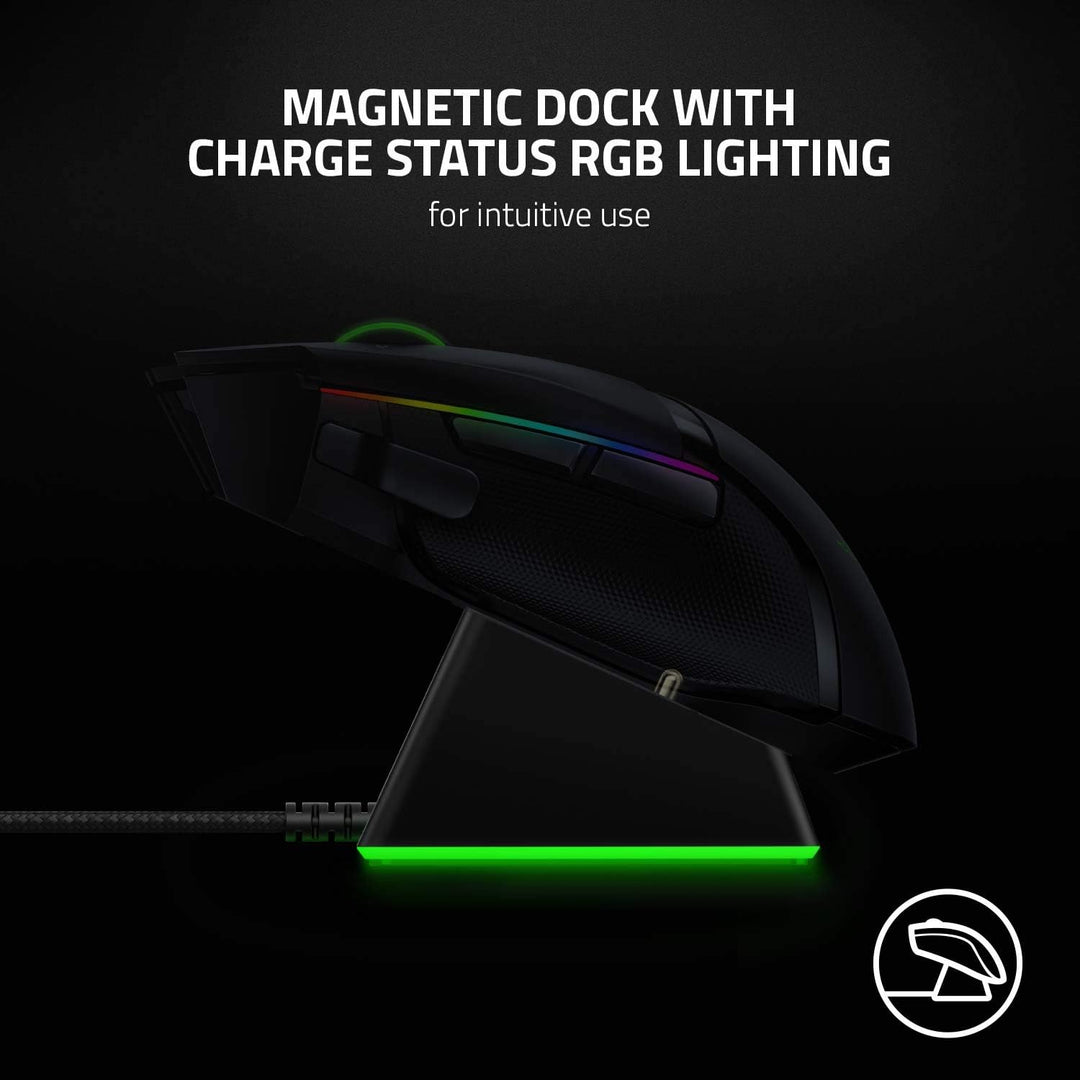 Razer Mouse Dock Chroma - Charging Station mit RGB Beleuchtung für DeathAdder V2 Pro, Viper Ultimate
