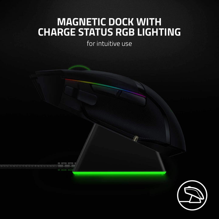 Razer Mouse Dock Chroma - Charging Station mit RGB Beleuchtung für DeathAdder V2 Pro, Viper Ultimate