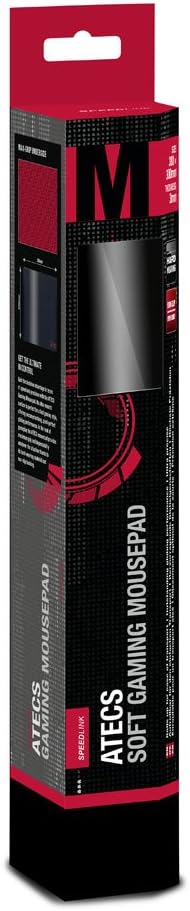 Speedlink ATECS Soft Gaming Mousepad M - Mauspad für Gaming/PC/Notebook/Laptop – schwarz