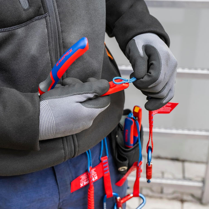 Knipex Verdrahtungszange schwarz atramentiert, mit Mehrkomponenten-Hüllen 160 mm 13 02 160, zange