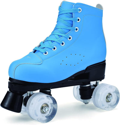 YUDOXN Damen Klassische Retro Rollschuhe.Klassische Retro Rollschuhe.Classic Roller, komfortabl LED