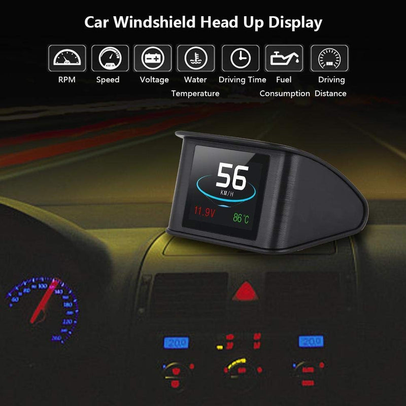 KSTE P10 Universal Car HUD Head Up Display-OBD2 Geschwindigkeitswarnung RPM Kraftstoffverbrauch Proj