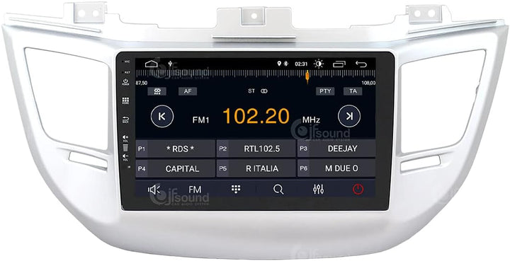 Autoradio für Hyundai Tucson Mit Standard-Navigator, Heckkamera Und Kenwood-verstärker (2015–2018) A