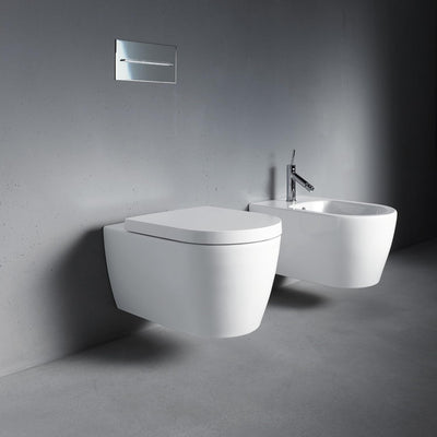 Duravit WC-Sitz ME by Starck, Toilettendeckel mit Absenkautomatik, Klodeckel aus Urea-Duroplast, mit