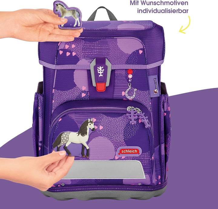 Step by Step Schulranzen-Set CLOUD, 5-teilig, ergonomischer Tornister mit Reflektoren, höhenverstell