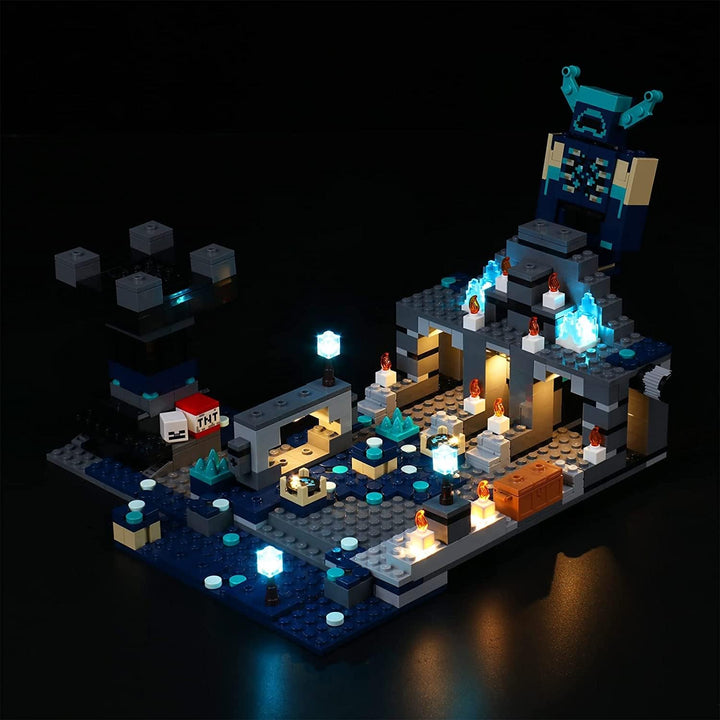 Led Licht Set für Lego Minecraft The Deep Dark Battle 21246 Spielzeug Set, Dekoration DIY Beleuchtun