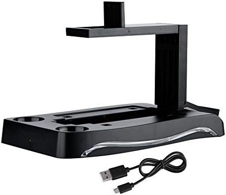 Zerone Controller Ladestation für PS4 Docking Station 4 in 1 Ständer mit 2 Gamepad Ständer für PS4 V