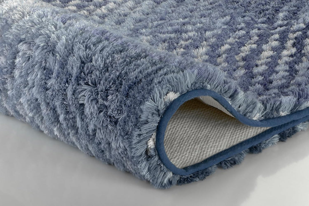 Kleine Wolke Badteppich Cory, Farbe: Navy, Material: 100% Polyester, Grösse: 60x 60 cm, 60x 60 cm