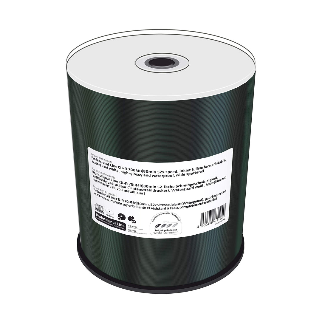 MediaRange Professional Line CD-R 700MB|80min 52-fache Schreibgeschwindigkeit, vollflächig bedruckba
