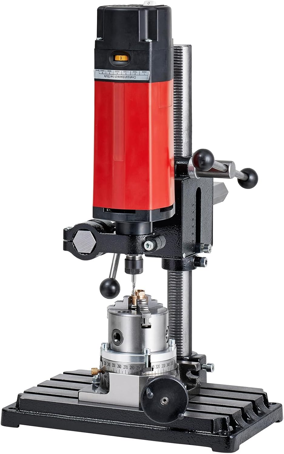 WABECO Teilapparat Ø 110 vertikal horizontal mit 4 Backenfutter Ø 80 Rundtisch Teiltisch