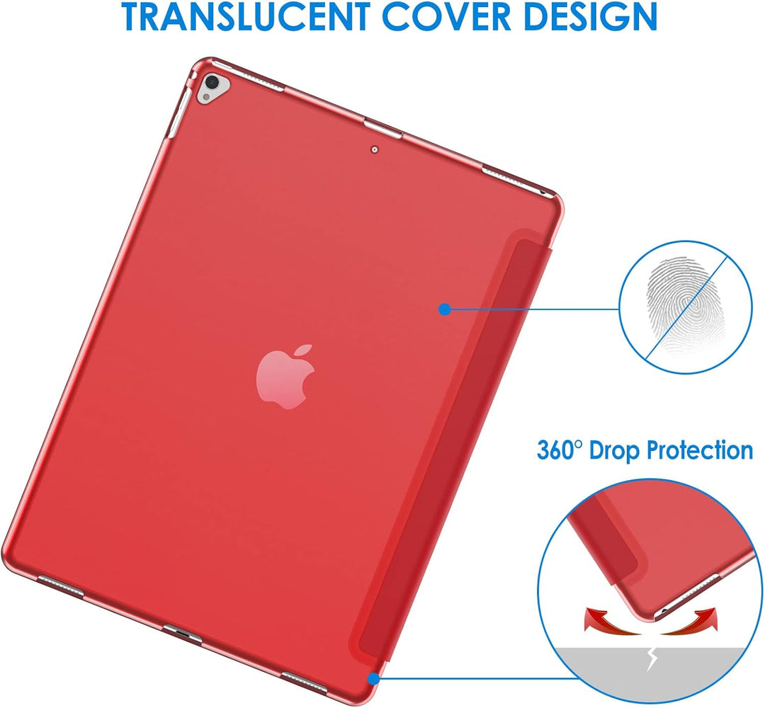 JETech Hülle für iPad Pro 12,9 (1. und 2. Generation, Modell 2015 und 2017), Schutzhülle mit Auto Sc