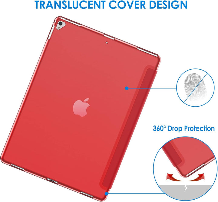 JETech Hülle für iPad Pro 12,9 (1. und 2. Generation, Modell 2015 und 2017), Schutzhülle mit Auto Sc